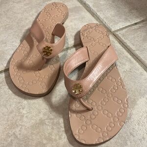 Tory Burch Leather Thong Sandals